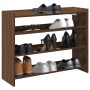 Mueble zapatero madera contrachapada marrón roble 80x25x62 cm von , Schuhregale und Schuhorganisatoren - Ref: Foro24-859920, ...