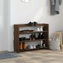 Mueble zapatero madera contrachapada marrón roble 80x25x62 cm von , Schuhregale und Schuhorganisatoren - Ref: Foro24-859920, ...