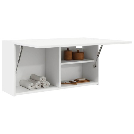 Mueble de pared de baño madera ingeniería blanco 80x25x40 cm de , Tocadores de baño - Ref: Foro24-860085, Precio: 60,26 €, De...