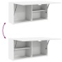 Mueble de pared de baño madera ingeniería blanco 80x25x40 cm de , Tocadores de baño - Ref: Foro24-860085, Precio: 60,26 €, De...