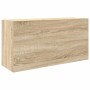 Mueble de pared baño madera ingeniería roble sonoma 80x25x40 cm von , Badezimmerwaschtische - Ref: Foro24-860087, Preis: 58,6...