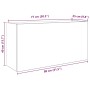 Mueble de pared baño madera ingeniería roble sonoma 80x25x40 cm von , Badezimmerwaschtische - Ref: Foro24-860087, Preis: 58,6...