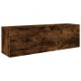 Mueble pared baño madera ingeniería roble ahumado 100x25x30cm de , Tocadores de baño - Ref: Foro24-860098, Precio: 58,20 €, D...