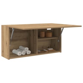 Mueble de pared baño madera ingeniería roble artisan 80x25x40cm de , Tocadores de baño - Ref: Foro24-860093, Precio: 58,67 €,...