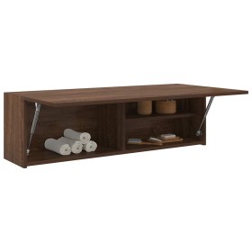 Mueble de pared baño madera ingeniería roble marrón 100x25x30cm de , Tocadores de baño - Ref: Foro24-860100, Precio: 59,79 €,...