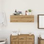 Mueble pared baño madera ingeniería roble artisan 100x25x30 cm de , Tocadores de baño - Ref: Foro24-860102, Precio: 58,20 €, ...