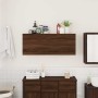 Mueble de pared baño madera ingeniería roble marrón 100x25x40cm de , Tocadores de baño - Ref: Foro24-860109, Precio: 71,50 €,...