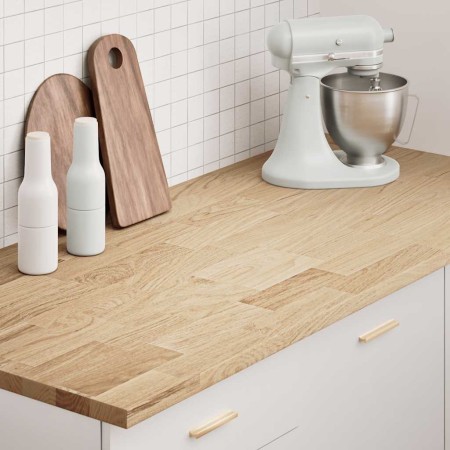 Encimera de cocina rectangular madera maciza roble | Foro24|Onlineshop| Casa, Jardín y Más Foro24.es