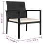 Garden dining chairs 2 units black synthetic rattan by vidaXL, Garden chairs - Ref: Foro24-315110, Price: 67,99 €, Discount: %