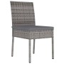 Garden dining chairs, set of 4, synthetic gray rattan by vidaXL, Garden chairs - Ref: Foro24-315109, Price: 151,24 €, Discoun...