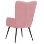 Sillón de relax de terciopelo rosa de , Sillones - Ref: Foro24-327681, Precio: 96,35 €, Descuento: %