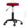 Silla de oficina giratoria de terciopelo rojo tinto | Foro24|Onlineshop| Casa, Jardín y Más Foro24.es