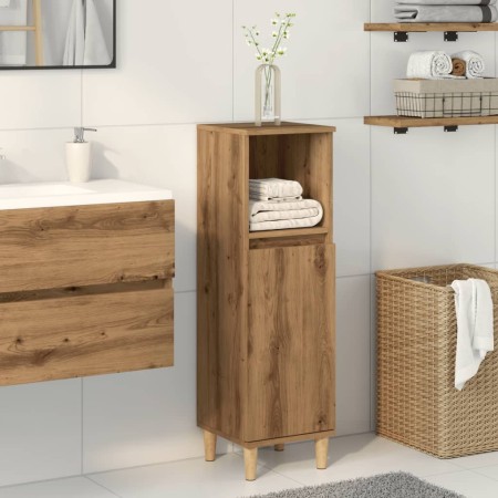 Armario de baño madera de ingeniería roble artisan 30x30x100 cm de , Muebles de baño - Ref: Foro24-857109, Precio: 56,62 €, D...