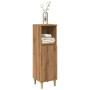 Armario de baño madera de ingeniería roble artisan 30x30x100 cm by , Bathroom furniture - Ref: Foro24-857109, Price: 56,62 €,...