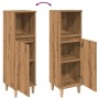 Armario de baño madera de ingeniería roble artisan 30x30x100 cm de , Muebles de baño - Ref: Foro24-857109, Precio: 56,62 €, D...