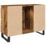 Mueble de lavabo madera de ingeniería envejecida 80x33x60 cm by , Bathroom furniture - Ref: Foro24-857238, Price: 106,50 €, D...