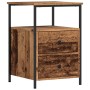 Mesitas de noche 2 uds madera envejecida 34x35,5x50 cm by , Nightstands - Ref: Foro24-857259, Price: 93,21 €, Discount: %