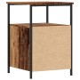 Mesitas de noche 2 uds madera envejecida 34x35,5x50 cm de , Mesitas de noche - Ref: Foro24-857259, Precio: 93,21 €, Descuento: %