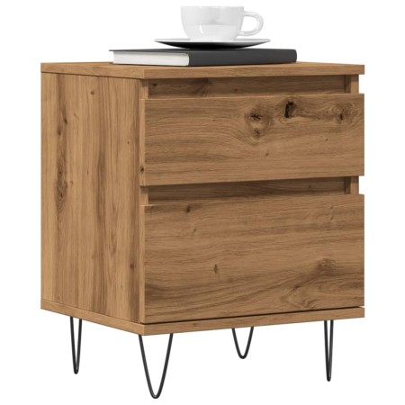 Mesita de noche madera de ingeniería roble artisian 40x35x50 cm by , Nightstands - Ref: Foro24-857418, Price: 54,80 €, Discou...