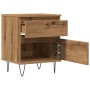 Mesita de noche madera de ingeniería roble artisian 40x35x50 cm by , Nightstands - Ref: Foro24-857418, Price: 54,80 €, Discou...