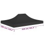 Techo de carpa para celebraciones negro 4x3 m 270 g/m² de vidaXL, Cubiertas para carpas y cenadores - Ref: Foro24-315360, Pre...