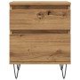 Mesita de noche madera de ingeniería roble artisian 40x35x50 cm de , Mesitas de noche - Ref: Foro24-857418, Precio: 54,80 €, ...