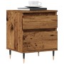 Mesitas de noche 2 uds madera ingeniería envejecida 40x35x50 cm by , Nightstands - Ref: Foro24-857397, Price: 100,31 €, Disco...