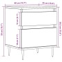 Mesitas de noche 2 uds madera ingeniería envejecida 40x35x50 cm von , Nachttische - Ref: Foro24-857397, Preis: 100,31 €, Raba...