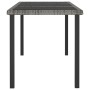 Gray synthetic rattan garden dining table 180x70x73 cm by vidaXL, Garden tables - Ref: Foro24-315119, Price: 147,29 €, Discou...