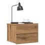 Mesitas de noche de pared 2 uds color roble artisan 40x32x30 cm by , Nightstands - Ref: Foro24-855947, Price: 83,55 €, Discou...