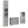 Set muebles de baño 2 piezas madera contrachapada gris hormigón de , Muebles de baño - Ref: Foro24-3324945, Precio: 206,27 €,...