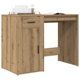 Escritorio de madera de ingeniería roble artisan 100x49x75 cm by , Desks - Ref: Foro24-857100, Price: 105,50 €, Discount: %