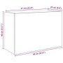 Mueble de pared baño madera ingeniería roble Sonoma 60x25x40 cm de , Tocadores de baño - Ref: Foro24-860069, Precio: 50,09 €,...