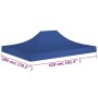 Techo de carpa para celebraciones azul 4x3 m 270 g/m² de vidaXL, Cubiertas para carpas y cenadores - Ref: Foro24-315350, Prec...