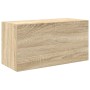 Mueble de pared baño madera ingeniería roble Sonoma 60x25x30 cm de , Tocadores de baño - Ref: Foro24-860060, Precio: 45,00 €,...