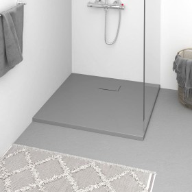 SMC gray shower tray 90x80 cm by vidaXL, Shower trays - Ref: Foro24-148932, Price: 180,65 €, Discount: %