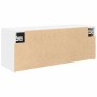 Mueble de pared de baño madera ingeniería blanco 80x25x30 cm de , Tocadores de baño - Ref: Foro24-860076, Precio: 53,51 €, De...