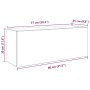 Mueble de pared de baño madera ingeniería blanco 80x25x30 cm de , Tocadores de baño - Ref: Foro24-860076, Precio: 53,51 €, De...