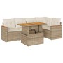 Set sofás jardín y cojines 5 pzas ratán sintético acacia beige von , Gartensets - Ref: Foro24-3327488, Preis: 524,90 €, Rabat...