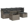 Set de muebles de jardín 6 pzas y cojines ratán sintético gris von , Gartensets - Ref: Foro24-3327770, Preis: 427,21 €, Rabat...