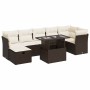 Set sofás de jardín 8 piezas y cojines ratán sintético marrón by , Garden sets - Ref: Foro24-3327793, Price: 553,08 €, Discou...