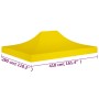 Celebration tent roof yellow 4x3 m 270 g/m² by vidaXL, Covers for tents and gazebos - Ref: Foro24-315361, Price: 27,87 €, Dis...