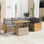 Set sofás jardín y cojines 6 pzas ratán sintético acacia beige von , Gartensets - Ref: Foro24-3327713, Preis: 488,86 €, Rabat...