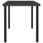 Black synthetic rattan garden dining table 140x70x73 cm by vidaXL, Garden tables - Ref: Foro24-315115, Price: 155,56 €, Disco...