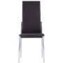 Sillas de comedor 4 unidades cuero sintético marrón by , dining chairs - Ref: Foro24-281880, Price: 193,91 €, Discount: %