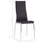 Sillas de comedor 4 unidades cuero sintético marrón by , dining chairs - Ref: Foro24-281880, Price: 193,91 €, Discount: %