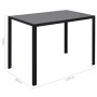 Juego de mesa de comedor de 7 piezas en blanco y negro | Foro24|Onlineshop| Casa, Jardín y Más Foro24.es