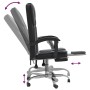 Silla de oficina reclinable negra piel sintética | Foro24|Onlineshop| Casa, Jardín y Más Foro24.es