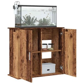 Soporte para acuario madera ingeniería envejecida 81x36x73 cm de , Soportes para acuarios - Ref: Foro24-857284, Precio: 95,29...