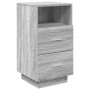 Mesilla de noche con 2 cajones gris sonoma 36x36x68 cm by , Nightstands - Ref: Foro24-858588, Price: 66,70 €, Discount: %